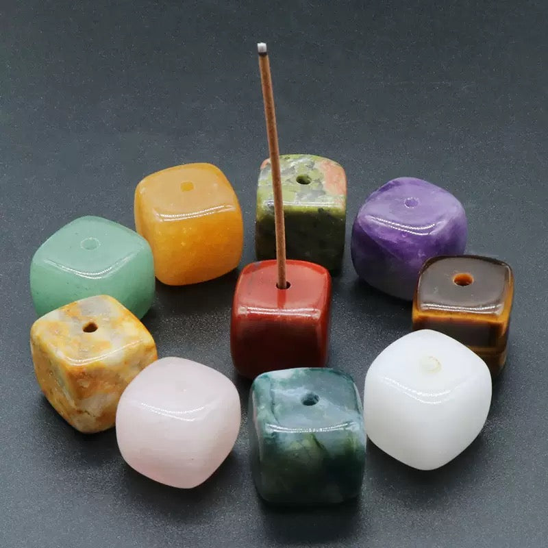Natural Stone Square Incense Holder