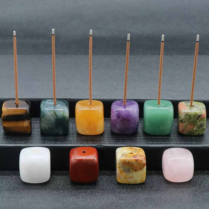Natural Stone Square Incense Holder