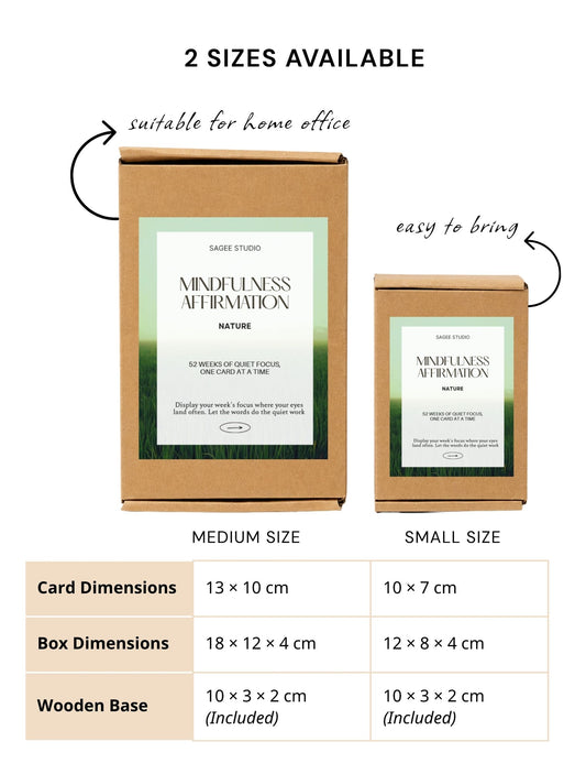 12Month Mindful Affirmation Calendar