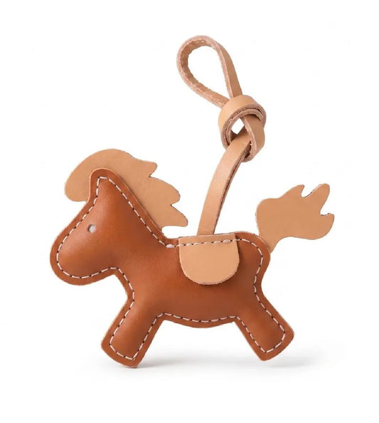 Horse Leather Bag Charm