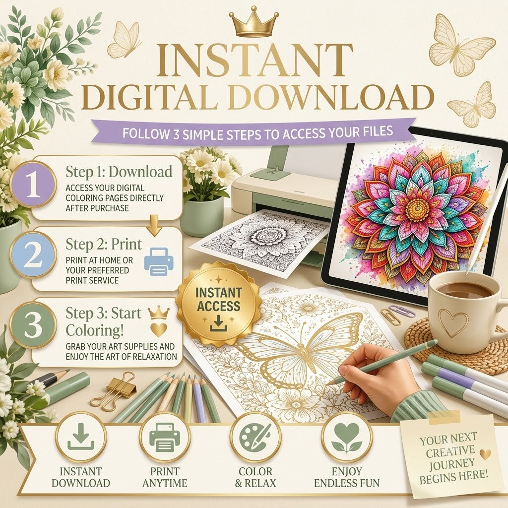 The Ultimate Adult Coloring Vault: 50,000+ Printable Pages with PLR & MRR